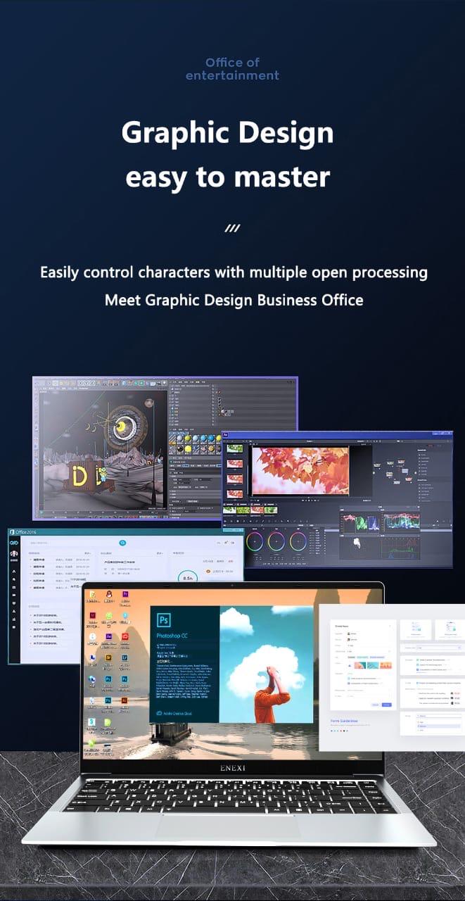 ENEXI 14.1” Portable Laptop - Raw Allure  