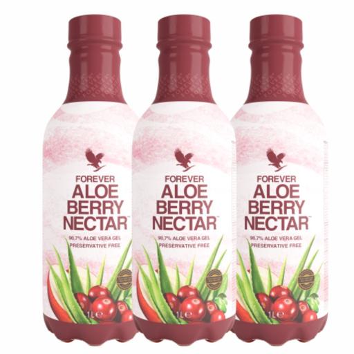 Aloe Drinks Tri Pak - x3 Forever Aloe Berry Nectar - Raw Allure  